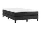 Boisona bed base with black 120x190 faux leather mattress RPNY53936
