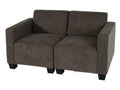 Modular 2-seater sofa Boisona Fabric/Textile - brown VBDO58762