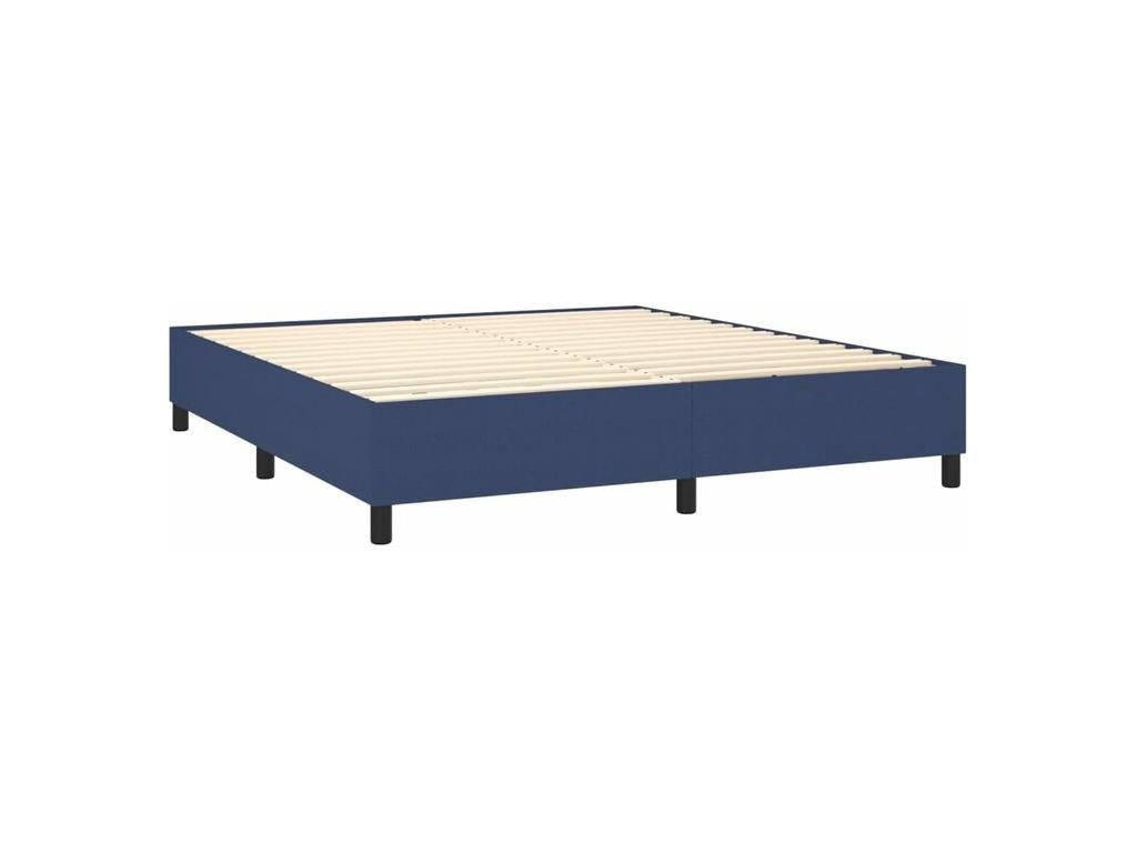 Boisona bed base with blue mattress 160x200 fabric LKFJ56790