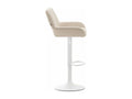 Bar stool x1, white metal, 51x52x89 cm, 10 0004549 UVWY93815