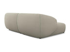 2.5-seater modular left-hand corner sofa in bouclé fabric - dark beige - Boisona XFIQ49368