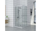 75x75 cm corner shower enclosure with easy entry, 200 cm high, made of tempered glass MHQT92628