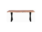 Boisona Wooden Dining Table 180cm Brown / Black ETED33615