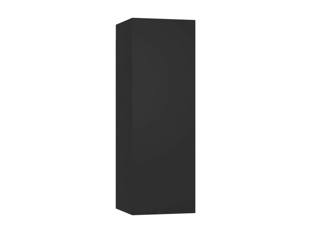 10-Piece TV Stand Set, Black Chipboard SYWI08139