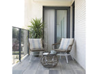 White rattan garden chair 65x76 AUDE94751