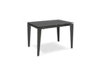 Extendable table from 120cm to 170cm with a modern ceramic top on graphite grey tempered glass RBET28783