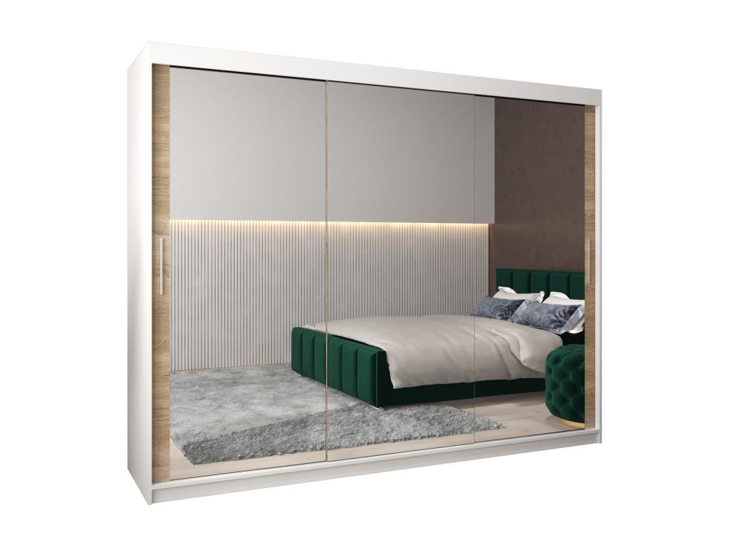 Boisona 3 Sliding Door Wardrobe 200/250/62 3 Doors White/Boisona RIVH52667