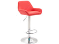 Bar stool - Faux leather / Metal - Red - Boisona EIVW61342