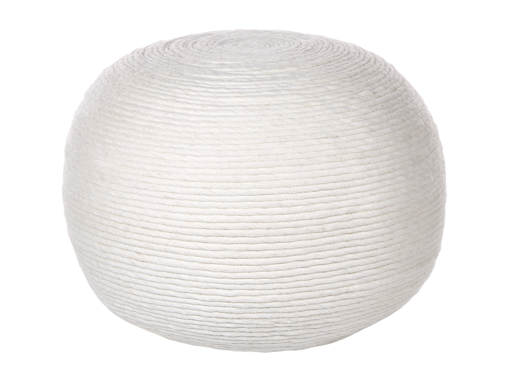 Boisona Pouf 50 cm 50 cm White KTBR60976