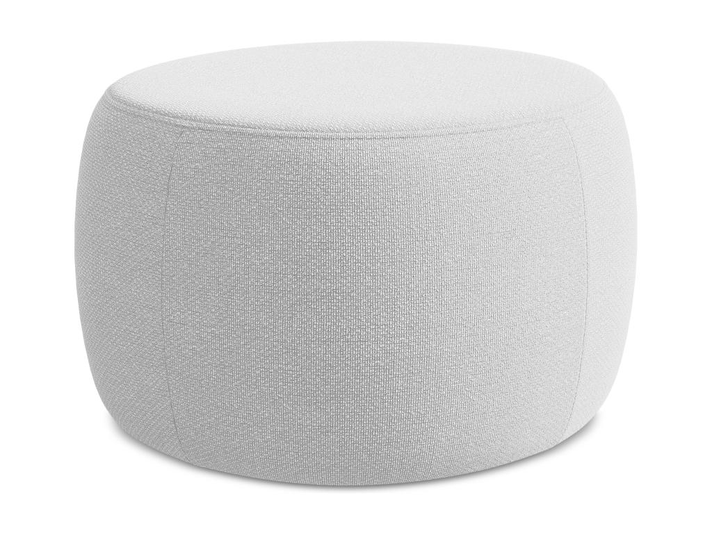 Bouclé pouf - silver - Boisona GEAB86344