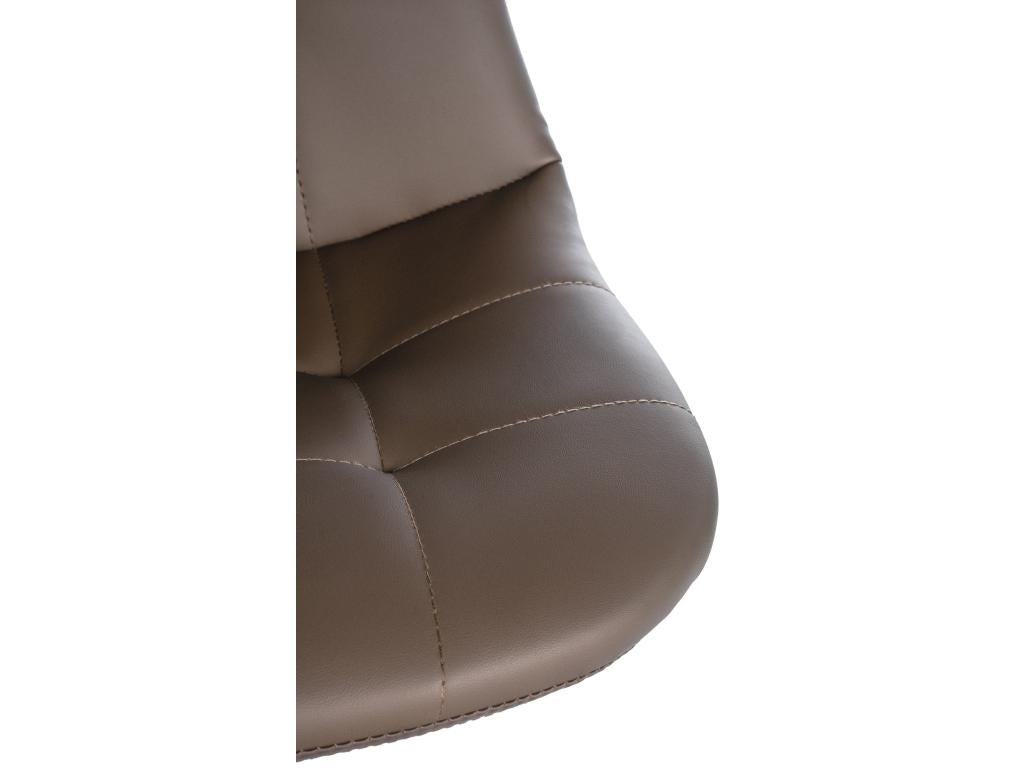 Bar stool x1, brown metal, 47x56x58 cm, 10 0004813 FFOR96195