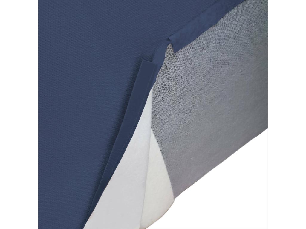 Boisona Pouf, Lounge Chair, Relaxing Upholstered Fabric Chair, Made in Italy, 80x70x43 cm, Blue, JTUT20543