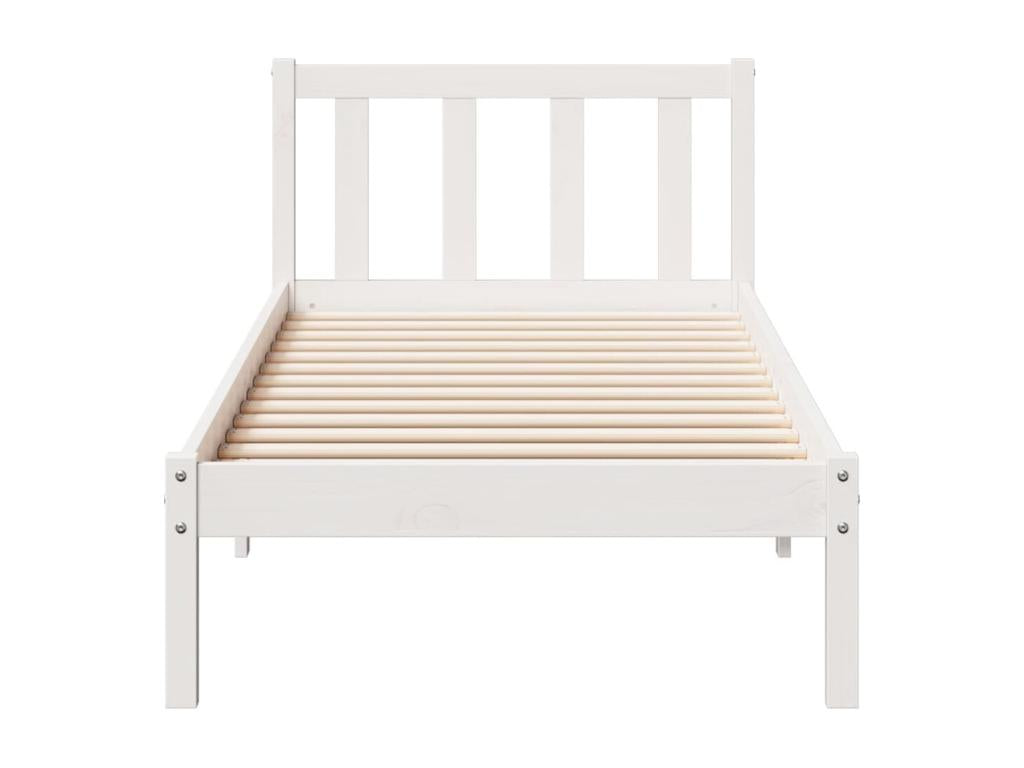 Extra long bed frame without mattress 80x210 cm solid pine wood TFVW19330