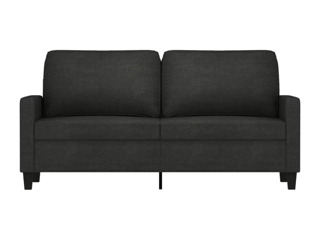 2-seater sofa, black, 140 cm, fabric, MFPV60644