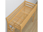 Wooden loft bed with desk N02 Natural Pine 90x200 HIWL39097