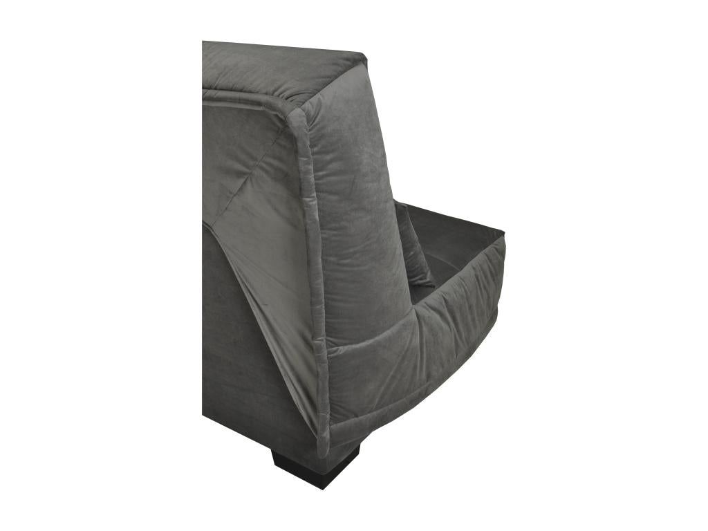 Fabric click-clack sofa with storage, Boisona 20cm mattress, Boisona 193cm mattress - Dark mottled grey color UQOW64447