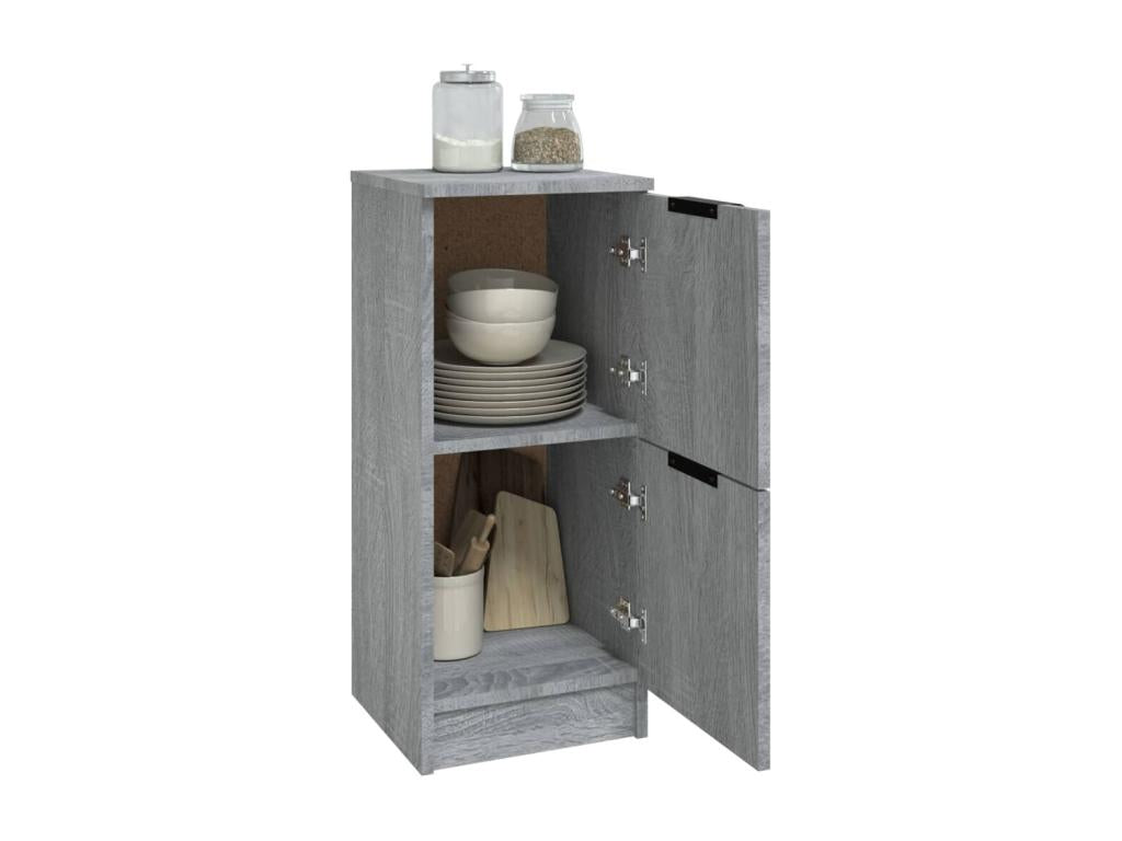 Boisona 2-piece sideboard set, grey, 30x30x70 cm, engineered wood, OCKV73177