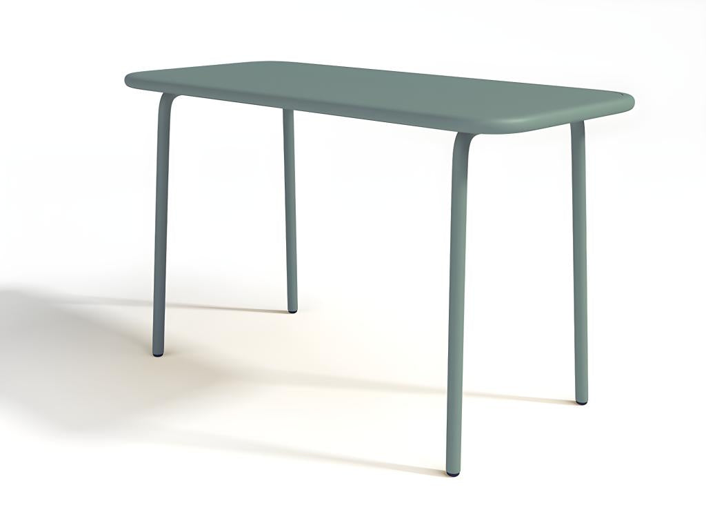 Children's metal garden table, 80 cm long - Almond green - Boisona LFHJ48911