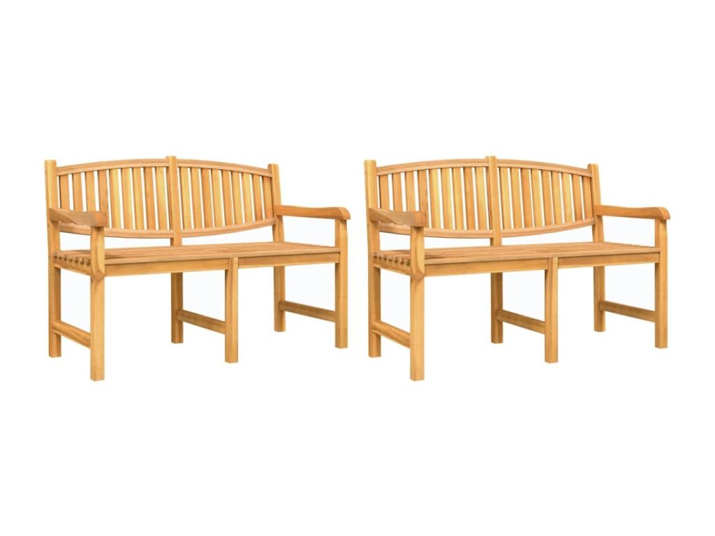 5-piece garden dining set, solid teak wood TBUS04183