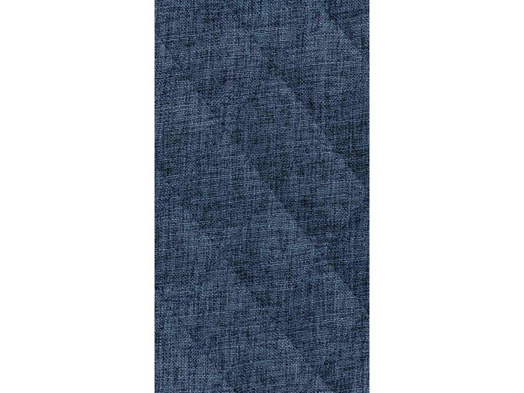 Set of 2 Bar Stools - Fabric / Metal - Blue - Boisona AXME25533