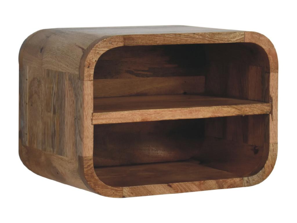 Boisona-ish Floating Open Curve Bedside Table OSZO49469