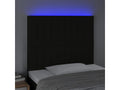 Black LED Headboard 90x5x118/128 cm Fabric TMVV58646