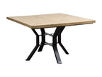Opposite RRDT65286 Square Dining Table in Mango Wood and Metal