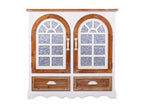 White wooden sideboard 90x35x90h LDJH40684