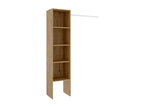 Boisona Wardrobe Structure for Dressing Room, Open Hanger, 138x40x186 cm, Nodi Oak QERU21060
