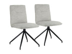 Set of 2 beige fabric chairs - Boisona XKWH47017