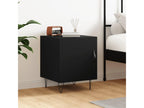 Black bedside table 40x40x50 cm engineered wood TOCS73667