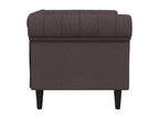 Boisona armchair, dark brown fabric, KIAX01378