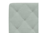 Light grey velvet headboard cushion 180cm UPRE96405
