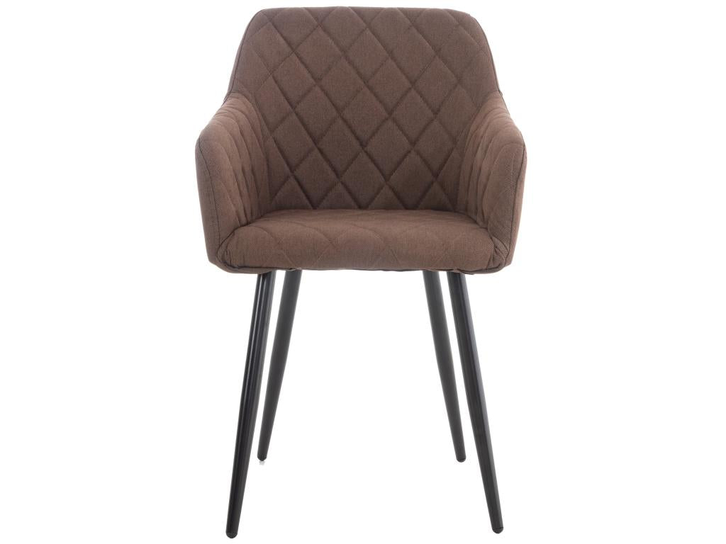 Gondola chair - Fabric / Metal - Brown - Lysvia HNCR34142