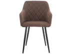 Gondola chair - Fabric / Metal - Brown - Lysvia HNCR34142