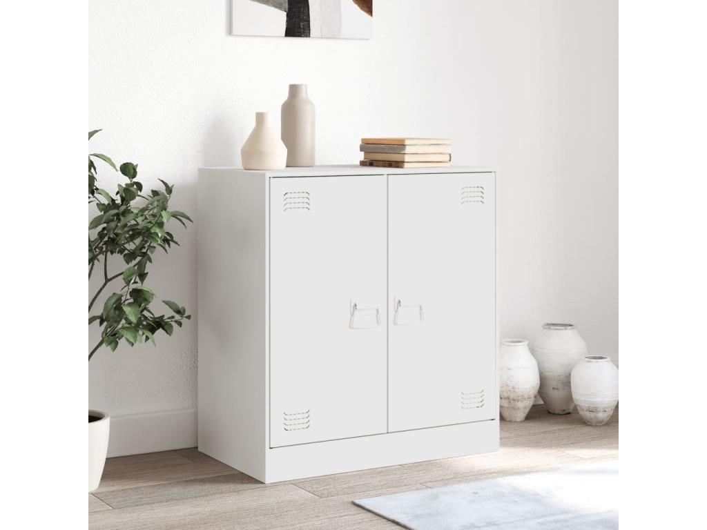 White steel sideboard 67x39x73 cm YIBP74511