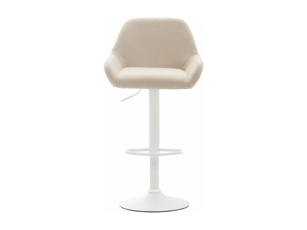 Bar stool x1, white metal, 51x52x89 cm, 10 0004549 UVWY93815