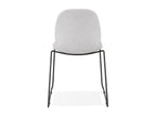 Boisona 85cm Grey/Black Fabric Designer Chair LUWJ39005