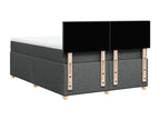 Boisona bed base with mattress, dark grey, 140x190cm, fabric OGCC80238