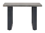 Coffee table with natural edge, grey, 60x60x40 cm, Boisona wood, NLMW30519