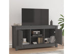 Grey TV stand 103x36.5x52 cm Solid pine wood GZOS97324