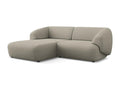 2.5-seater modular left-hand corner sofa in bouclé fabric - dark beige - Boisona XFIQ49368