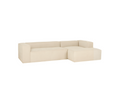 2-seater sofa with right-hand corner chaise longue in off-white BGWM59529