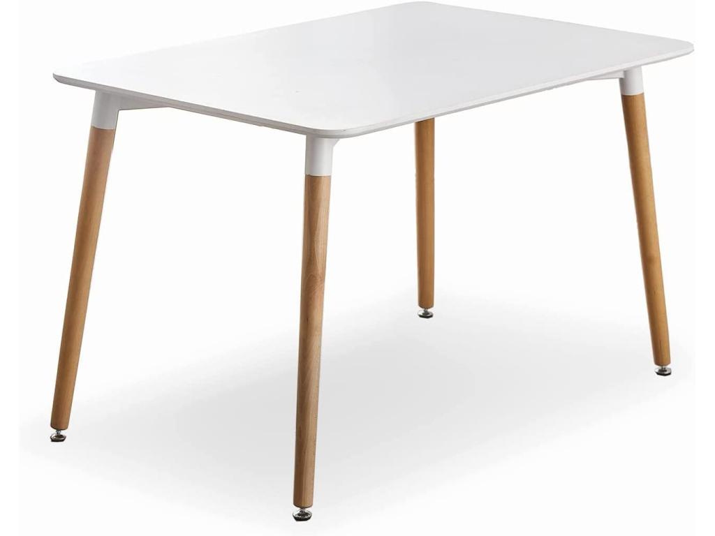 Boisona - Rectangular Scandinavian Style Table - White SVSI96191