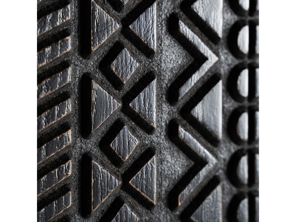 Black ash wood wardrobe, 70x35x160 cm KVUM22054