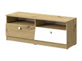 Boisona 107 White TV Stand - Boisona Oak, 2 doors, 120x45x40cm, JDQG17587