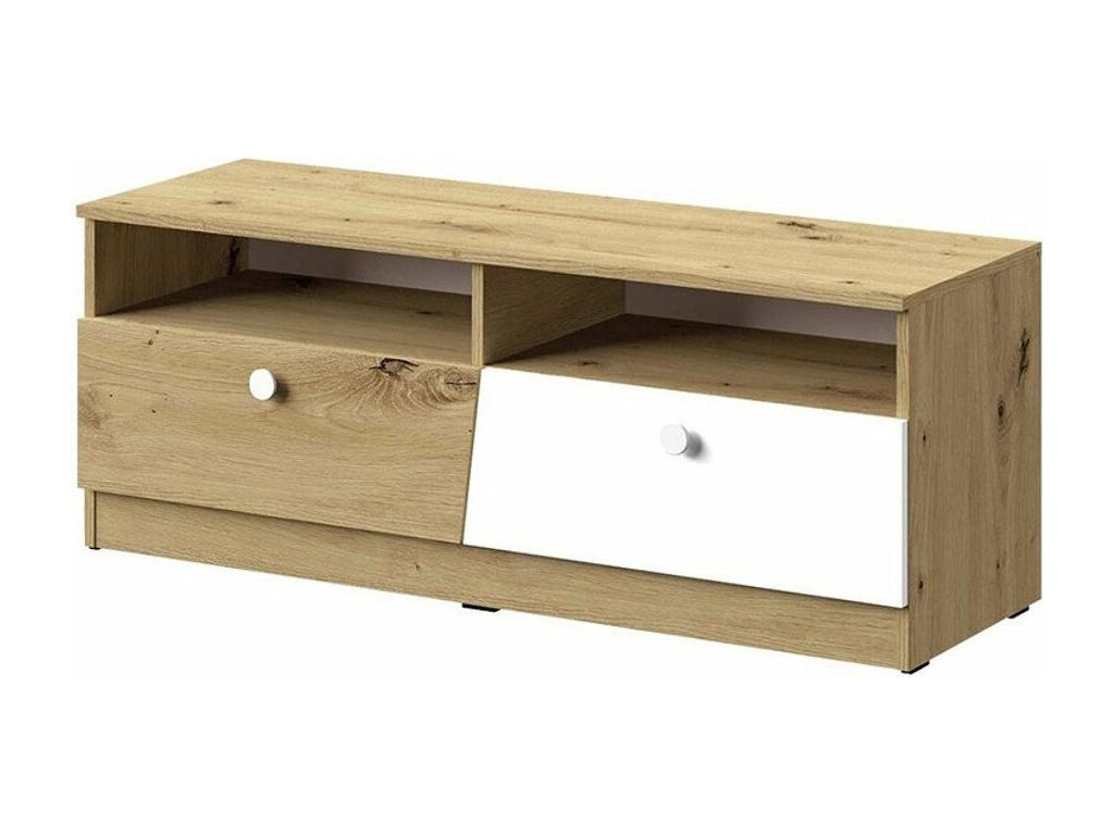 Boisona 107 White TV Stand - Boisona Oak, 2 doors, 120x45x40cm, JDQG17587