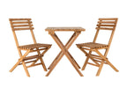 Boisona - Garden set with 2 chairs and 1 wooden table - Natural color TORC01680