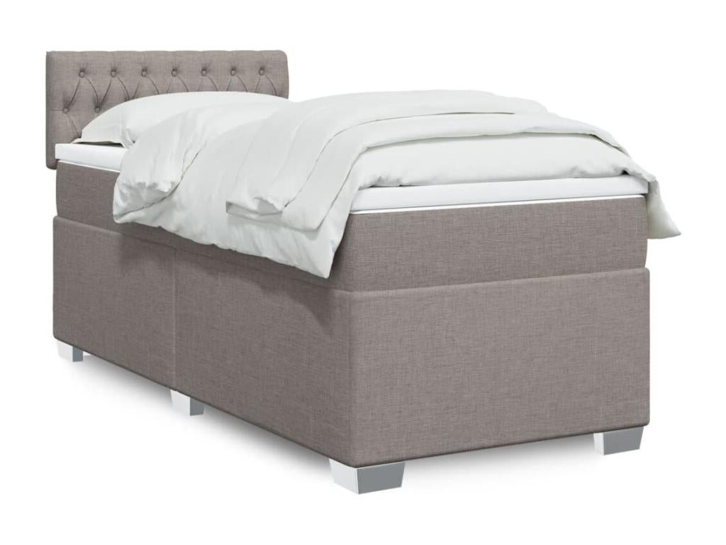 Boisona bed base with Boisona mattress 90x190 cm Fabric ORXP53559