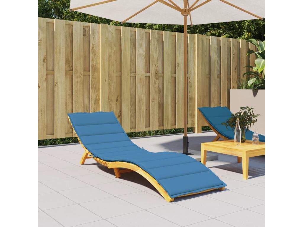 Boisona blue chaise lounge cushion 200x50x4 cm fabric JHKP65229